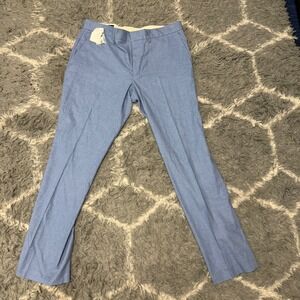 NWT J. Crew Mens Tapered Dress Pants Light Blue L0561 32x30